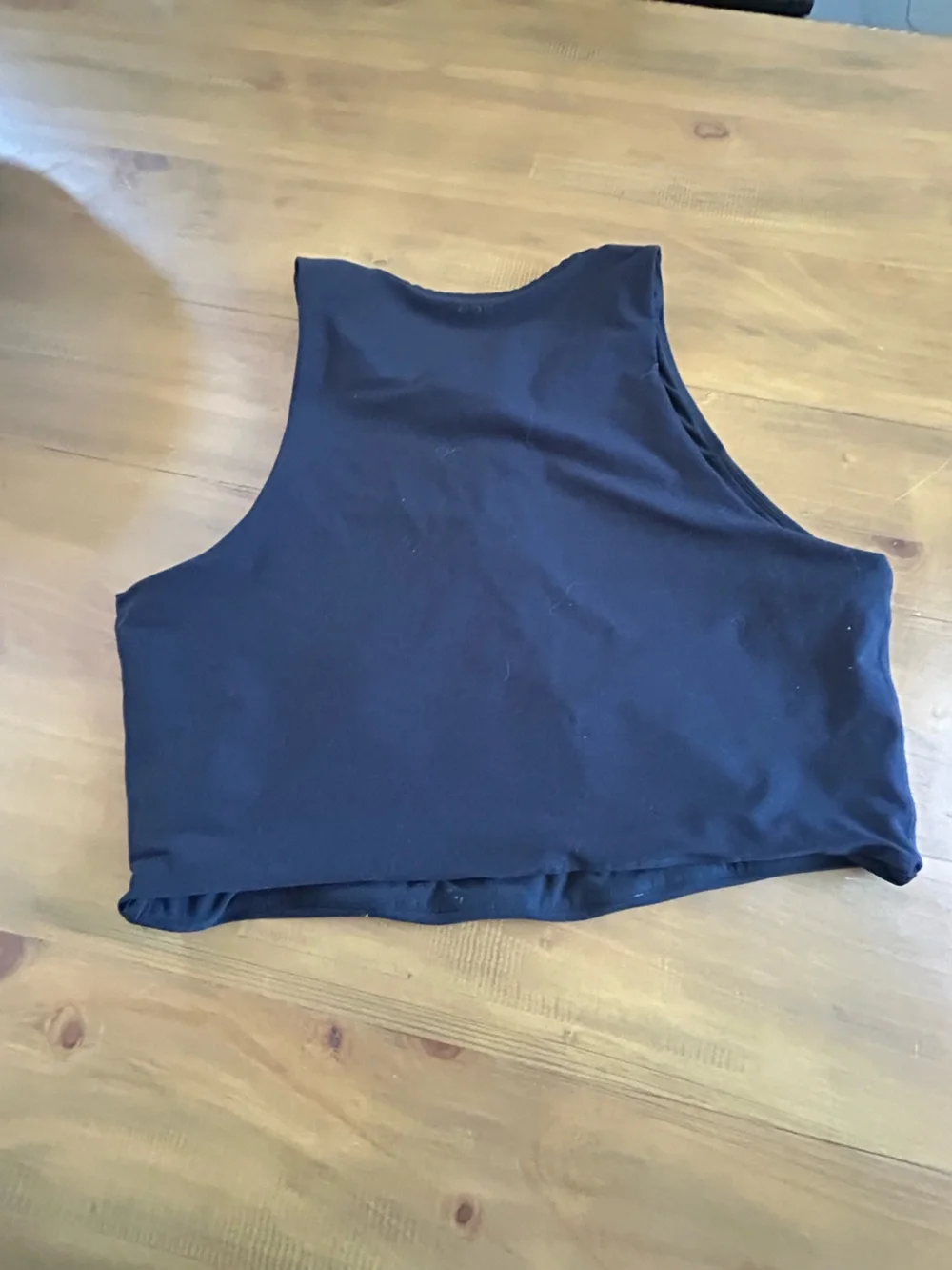 YPB Black Workout Top and Matching Biker Shorts - Picture 7 of 8